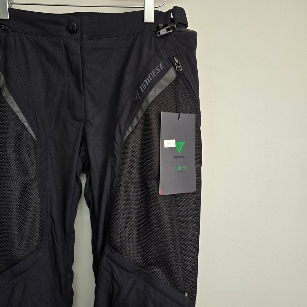 Dainese Drake Super Air Tex Pants Womens 44 Black Moto Touring Motorcycle - Picture 3 of 16